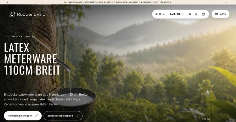 Rubber Basic website